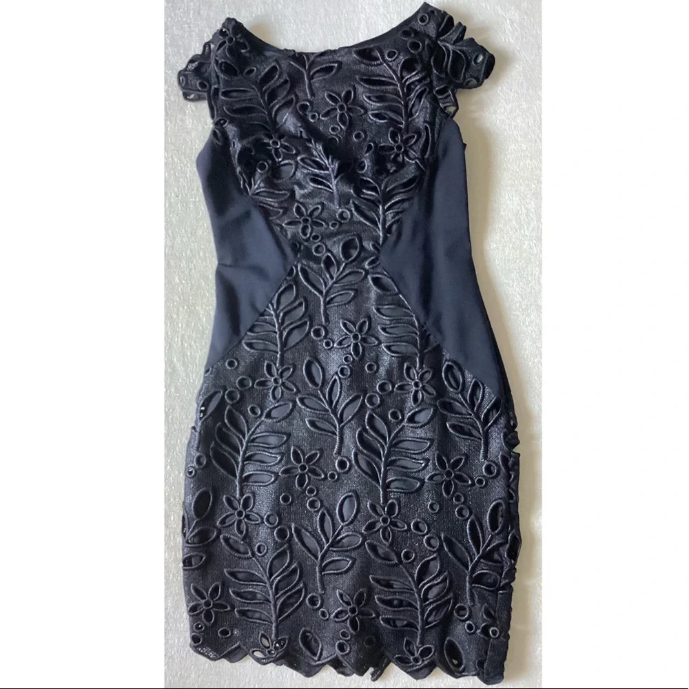 Eva Franco Jamila Dress - Black Vine Woman’s Size 2 New With Tags - Picture 3 of 16